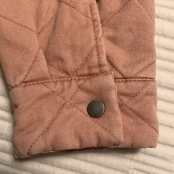 Joie Quilted Chore Barn Field Shacket Jacket Coat Pale Pink Women's Medium - Picture 3 of 16